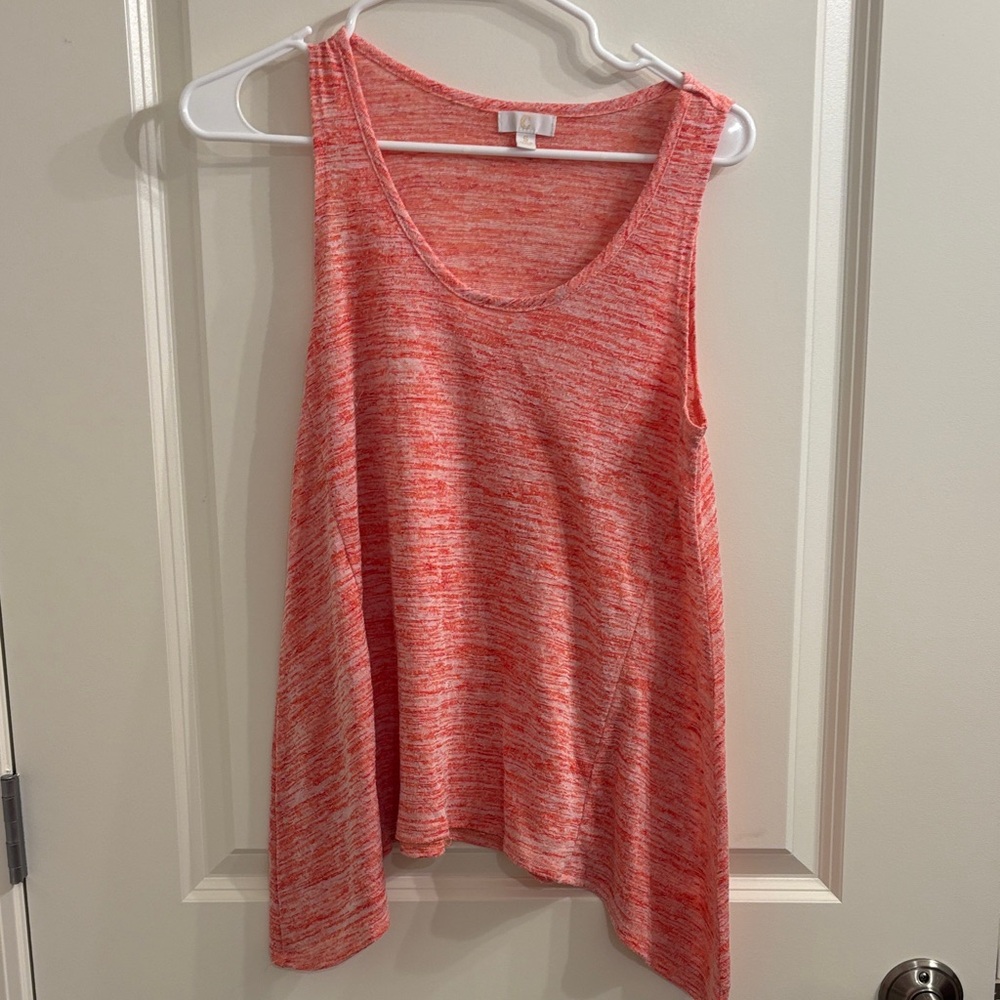C Women's Vibrant Coral Tank Top